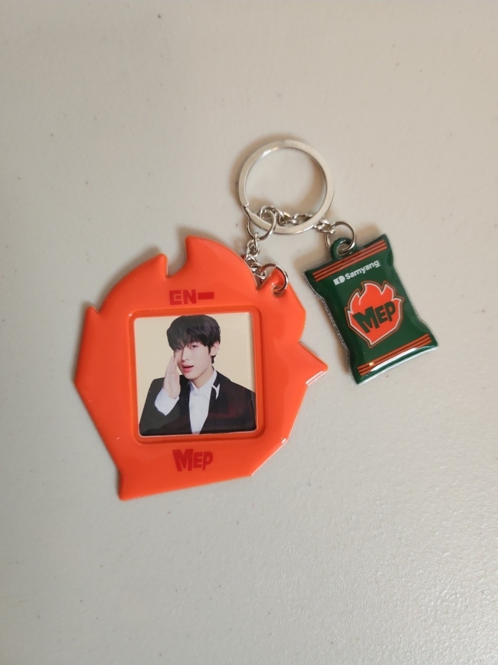 Enhypen x Samyang Ramen MEP Colllaboration Keychain Target Exclusive